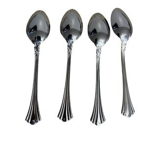 Reed & Barton 1800 Stainless Flatware 4 4 Tablespoons Spoons